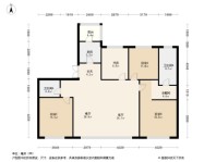 泰禾东府大院锦堂春户型 4室2厅2卫1厨