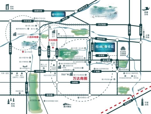 绿城·留香园交通图