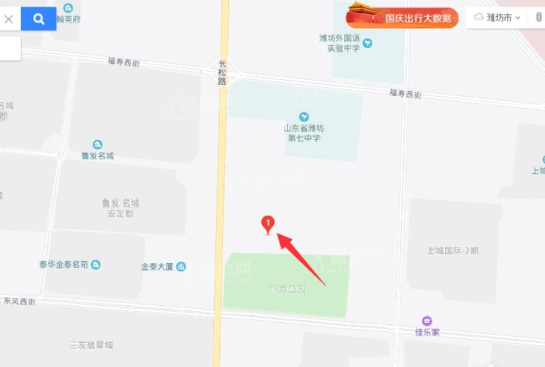 鲁发公园道1号位置图