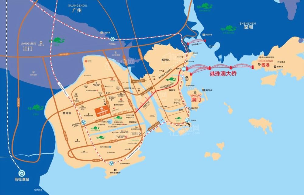 金湾宝龙城位置图