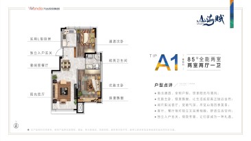 A1户型85平