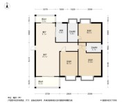 碧桂园·天荟天钻户型 3室2厅1卫2厨