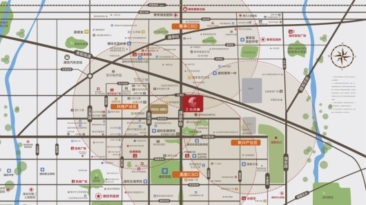 潍坊碧桂园未来城交通图