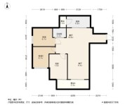 重庆当代城MOMΛF户型 3室2厅1卫1厨