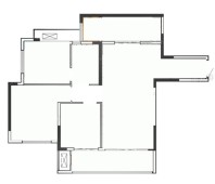 重庆当代城MOMΛF户型VR1 3室2厅1卫1厨