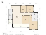 时代云著高层A5户型建筑面积约116.10㎡ 4室2厅2卫1厨