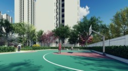 城市之光小区篮球场
