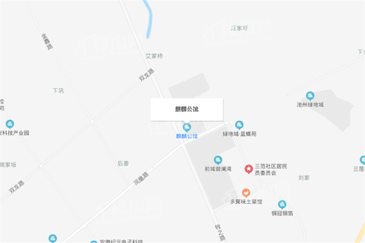 池州麒麟公馆交通图