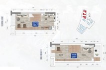 中建国际·创新智慧城B区04户型30㎡ 1室1厅1卫1厨