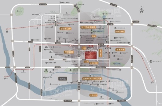 绿城美的桂语映月交通图