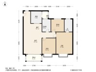 恒大·云湖上郡云舒D户型123平 3室2厅2卫1厨