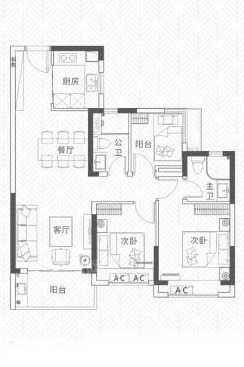 楚天雅苑铁路户型图图片