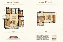 城建·華玺园E户型复式2 4室2厅2卫1厨