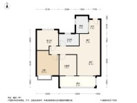 保利大都会3居室户型图