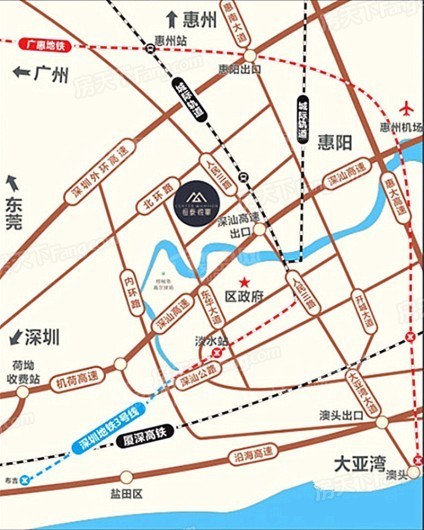 恒泰·悦峯交通图