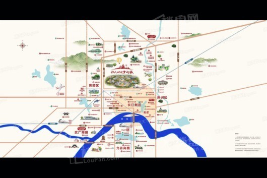 武汉恒大世纪梦幻城区位图
