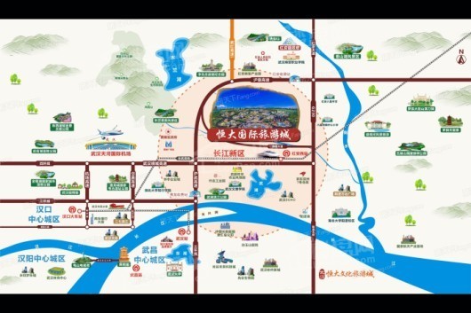 武汉恒大国际旅游城交通图