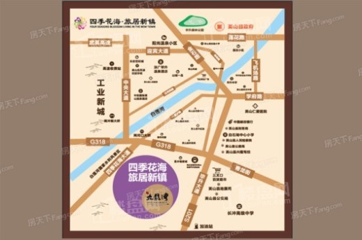 四季花海·九龙湾交通图