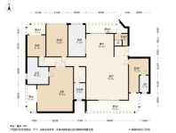 花滩国际新城公园王府4居室户型图