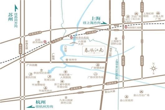 蓝城春风江南二期交通图