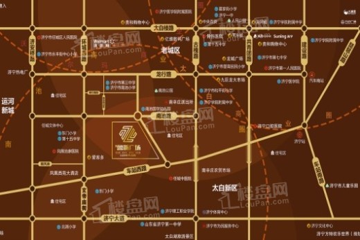 鲁浙广场交通图