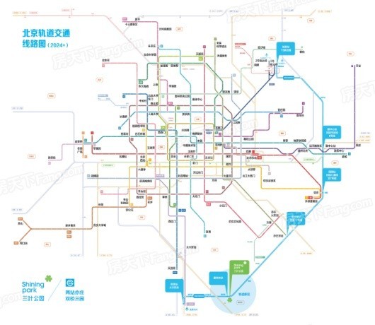 三叶公园轨道图