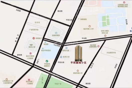 平阳鑫城区位图