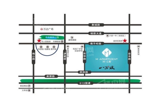 振兴·M公寓交通图