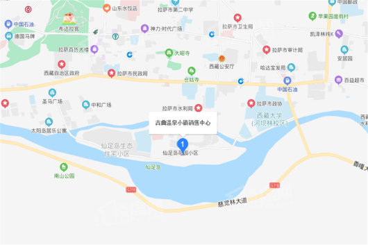 吉曲温泉小镇交通图