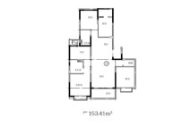 恒大·观澜府153.41平户型 4室2厅2卫1厨