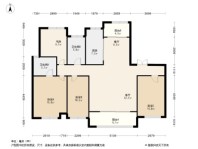 上海东亚威尼斯公馆世家E2户型 4室2厅2卫1厨