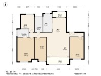 上海东亚威尼斯公馆世家E4户型 4室2厅2卫1厨