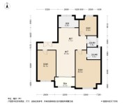 上海东亚威尼斯公馆世家C1户型 3室2厅2卫1厨