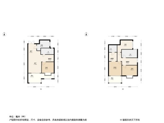 海玥瀜庭4居室户型图