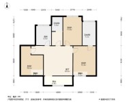 宜兴绿地四季印象3居室户型图