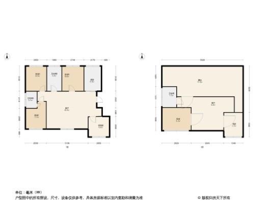 汇置·山湖3居室户型图