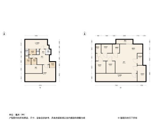 汇置·山湖4居室户型图