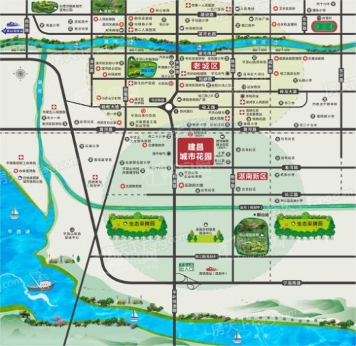 建昌城市花园交通图