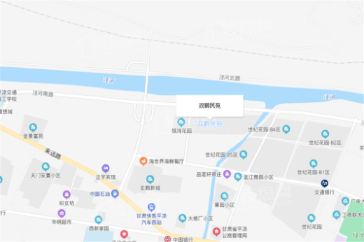 双鹤民苑交通图