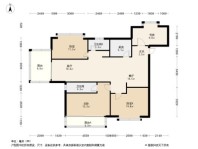 平潭金地长福天逸3居室户型图