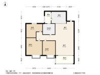 海盐恒大滨河左岸D2-02户型 3室2厅1卫1厨