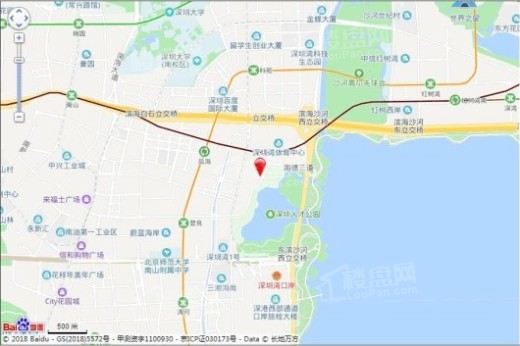 华润深圳湾瑞府交通图