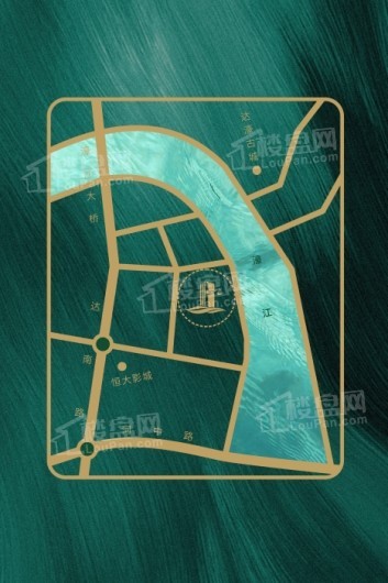 润濠江湾项目区位图
