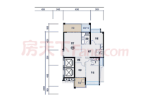 尚逸华府1幢05/08户型 3室2厅2卫1厨