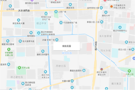 中南珑悦花园交通图
