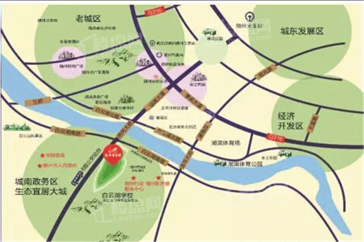 隨州碧桂園·南山疊翠交通圖