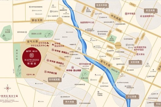 华宇城·熙和园交通图