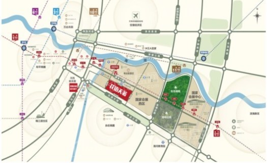 中国铁建花语天著交通图