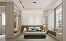 保利和光尘樾89平米户型卧室