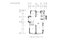 沁芳苑3号楼GC3a户型 3室2厅2卫1厨